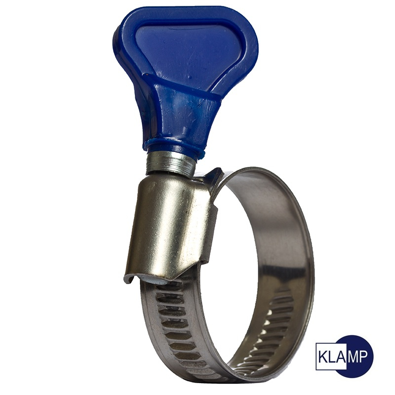 Thumbscrew Hose Clamp – Adjustable 65mm-89mm (3 Inch) Worm Gear Duct Clamp, Stainless Steel