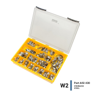 W2 Hose Clamp mini stock selection, 9mm & 12mm band