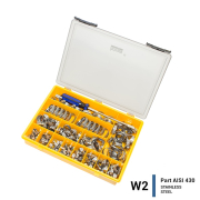 W2 Hose Clamp selection & Flexible Screwdriver, 9mm & 12mm band