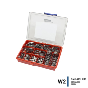 W2 Worm Drive Hose Clamp selection, 9mm band