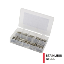 Spring Pins, Stainless Steel, metric selection