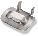 3/8" Stainless Steel Buckles, 100 Pieces Per Pack