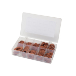 Red Fibre Washers, metric selection
