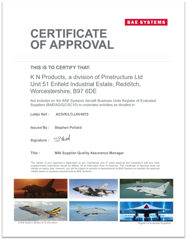 BAE Certificate