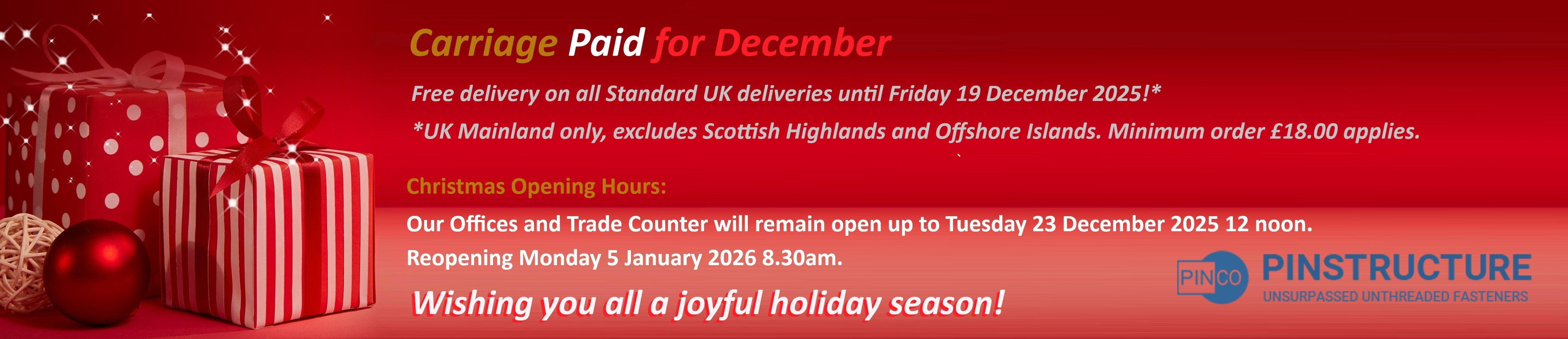 Carriage Paid for December